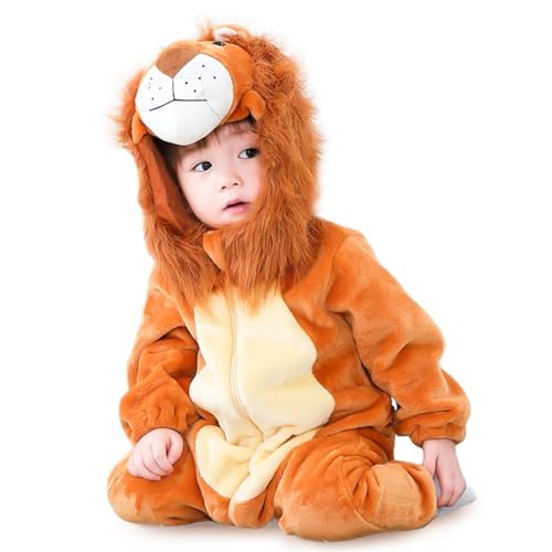 Epokus Löwe Kostüm Baby - Tierkostüm Löwen Overall, Fasching und Halloween, Größe 100 cm Epokus Löwe Kostüm Baby - Tierkostüm Löwen Overall, Fasching und Halloween, Größe 100 cm