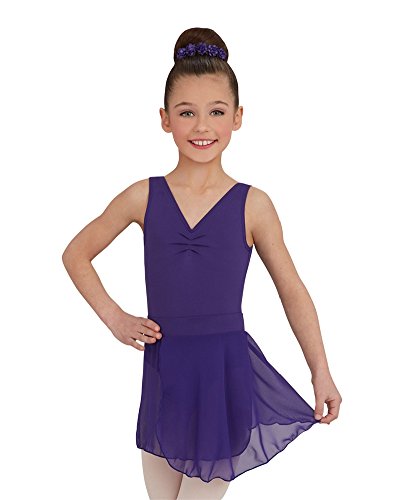 Jupe de danse violette fille Capezio idéale pour les cours de classique et spectacles