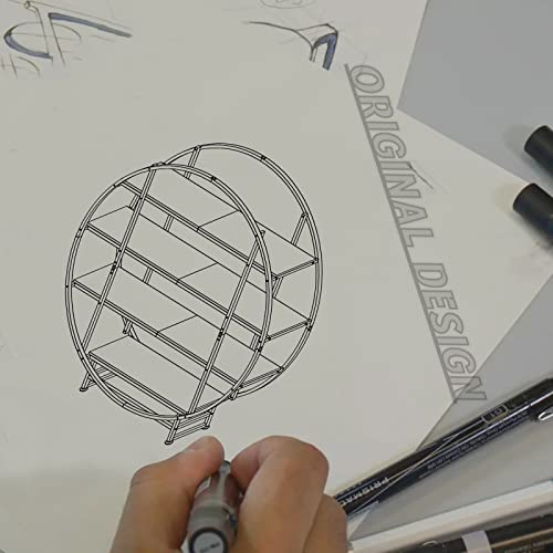 Solatmos 4 Tier Tall Metal Indoor Plant Stand With Grow Light Round Shaped Plant Shelf Holder Black Plant Shelf Rack For Home Patio Lawn Garden (Round) #TOP5