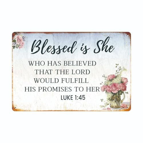 Blessed Is She Religious Wall Decor Christian Gifts for Women