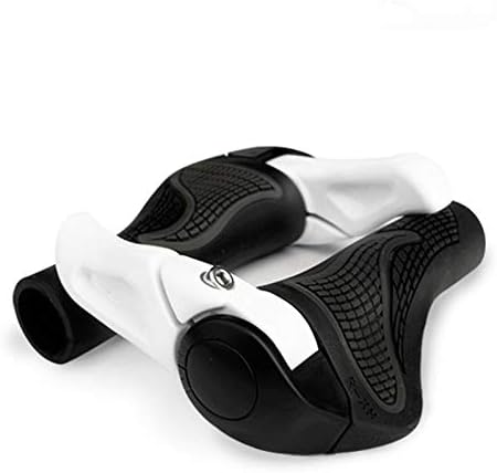 自転車グリップ ロング, サイクリングマウンテンBicycleGripエンドLOCK-ON人間工学 (Color : Black)