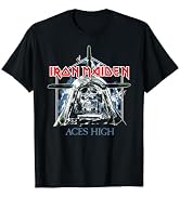 Amazon | Iron Maiden Aces High Tシャツ | Tシャツ・カットソー 通販