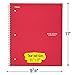Five Star Spiral Notebook Plus Study App, 1 Subject, College Ruled Paper, 100 Sheets, 8-1/2