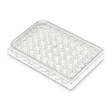 48-Well Culture Plate with Lid, Clear Plastic Microplate for Cell & Tissue Culture, Evaporation-Reduction Design, Laboratory Use