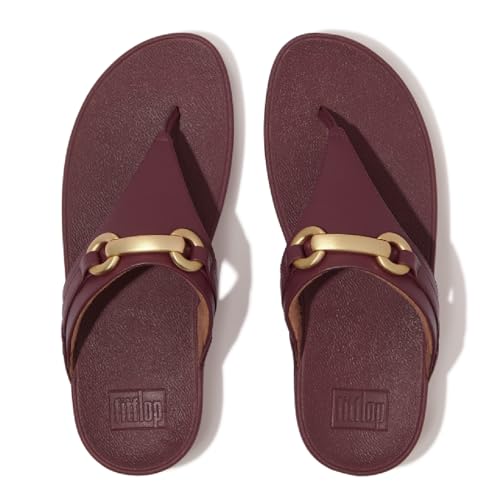 Image of FitFlop Lulu Chunky-Snaffle Leather Toe-Post Sandals