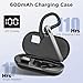 TERUNSOUl Bluetooth Headset V5.3, Wireless Bluetooth Earpiece with 600mAh Charging Case, 110H Playtime, Hands Free Headset for Cell Phone and Computer with Built-in Microphone for Work Trucker Office