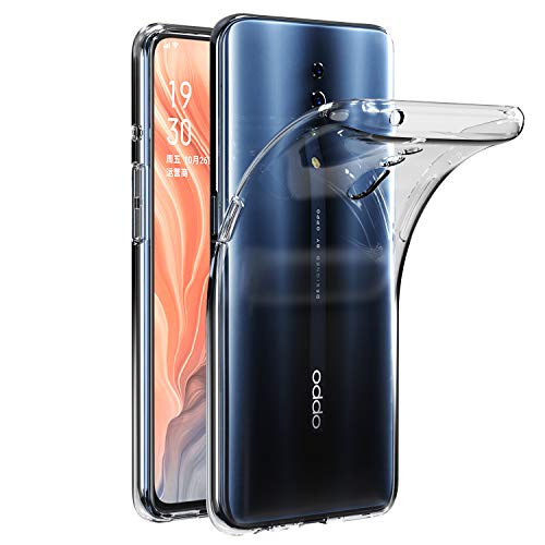 VGUARD Cover Compatibile con Oppo Reno Z, Silicone Case Molle di TPU Trasparente Sottile Custodia per Oppo Reno Z
