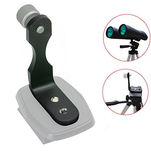 Ueasy L-Type Metal Binocular Fixed Bracket Tripod Adapter Mount Holder Tripod Bracket