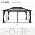 Zolyndo 12x16ft Cedar Wood Outdoor Hardtop Gazebo with Mosquito Nettings and Curtains, Solid Wooden Framed Gazebo with 2-Tier Waterproof Polycarbonate Roof for Patio, Backyard, Deck and Lawns, Black
