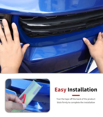 Image of Voodonala for Charger Front Grille Inserts Trim for 2015-2023 Dodge Charger, Radiator Grill Cover Protector, ABS Blue Exterior Accessories, 2PCS