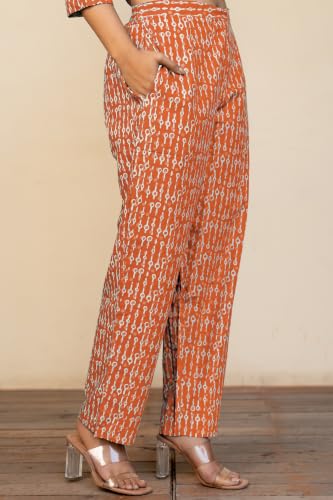 Image of MIRCHI FASHION Women's Straight Fit Pure Cotton Floral Printed Kurta Set with Dupatta and Pant