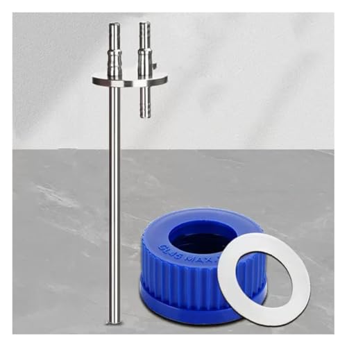 Glassware Labware Stainless Steel PP Refill Bottle Cap Reagent Bottle Cap Single/Two/Three/Four Way(2000ml Two-Way lid)