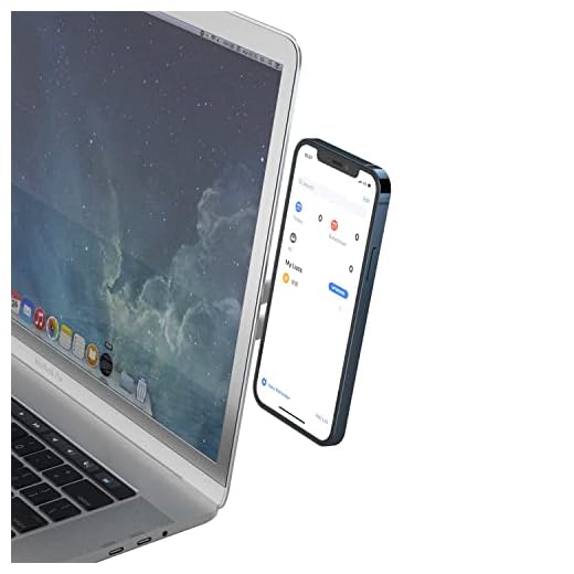 AC GSM Support téléphone Portable Ordinateur avec Clip latéral, Support de téléphone magnétique , Moniteur Ordinateur Portable Universel, Extension d'ordinateur Portable (Noir)