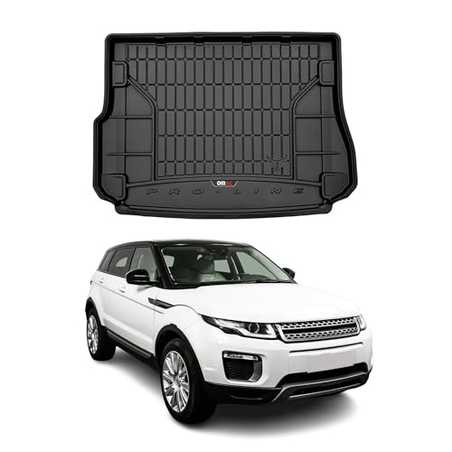 OMAC Premium Cargo Mats Liner for Land Rover Range Rover Evoque 2012-2019 Black