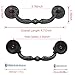 Litoexpe 4-Pack French Provincial Drawer Pulls, Antique Black Cabinet Pulls, Hole Center 3.5 Inch, European Style Vintage Decorative Pull Handles with Mounting Screws