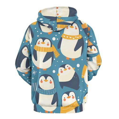 Pull pingouin idée cadeau originale sweat-shirt à capuche mixte S