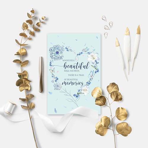 Image of Sympathy Card Gift for Loss of Loved One, Simple Sympathy Card Gift for Family Friend or Coworker, Condolence Greeting