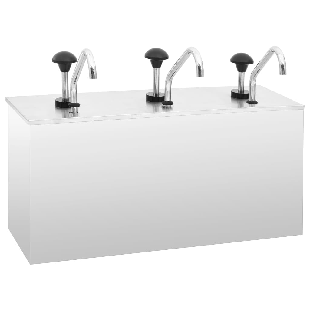 Distributeur de sauces en acier inoxydable vidaXL | L'excellence pro pour votre cuisine