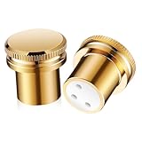 [WOONEKY] 2個 メスコネクター用ノイズ低減保護キャップ ダストカバー付き マイク スピーカー オーディオ機器対応 バランスヘッド保護