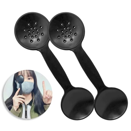 2 pcs Ophthalmic Eye Occluder with 17 Holes for Vision Testing - Versatile Tool for Ophthalmologists, Optometrists, and Orthoptists（Black）