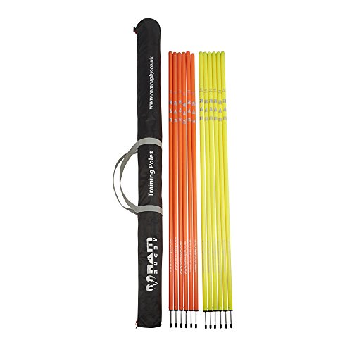 Ram, pali da allenamento - Set da 12 - 1,8 m - Arancione e giallo