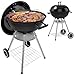 HOMELUX Holzkohlegrill, Kugelgrill mit Deckel, Ø 44cm Grillfäche, Barbecue Smoker, BBQ Grill mit Einstellbarer Luftzufuhr & Ascheschale
