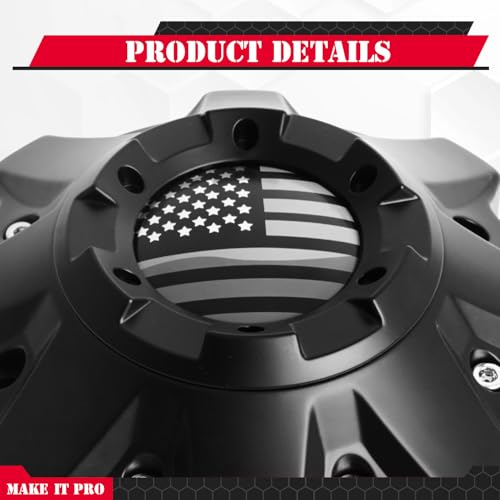 KitsPro Wheel Center Caps for Fuel Offroad Rim 1002-53B Logo Cap M-447 Replacement Hub Cap, Pack of 1