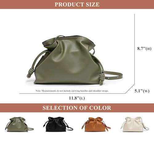 Bolso de Asa Superior de Cuero para Mujer con Correa Ajustable miniatura 3