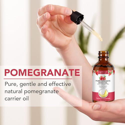 Granatapfelkernöl - 100% Kaltgepresste Pomegranate Seed Oil für Gesicht - Körper - Haare｜Pflegend und feuchtigkeitsspendend｜Rein & NatüRlich Granatapfelkernöl Chemikalienfrei - 60ML