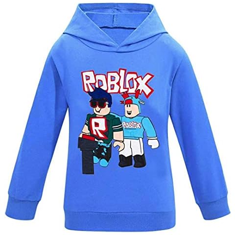 Boy Hoodies Balck Blue Long Sleeve Top Tee Cotton Clothes (blue, 8_years) Cover