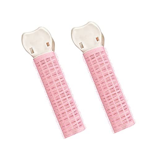 GZWY Bigoudis Frange Bigoudi Frange Rouleau,Taille Cheveux Rouleaux Bigoudis Frange Auto-Adhésif Cheveux Volume Cheveux Curling Styling Outils pour Coiffure des Filles (Rose) Cover