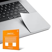 UPPERCASE GhostShield Premium-Handballenauflagen-Schutzhüllen-Set, schützt vor Kratzern und Abnutzung, kompatibel mit MacBook Pro 16\ 2024, 2023, 2021, M4/M3/M2/M1, Pro/Max (Silber)