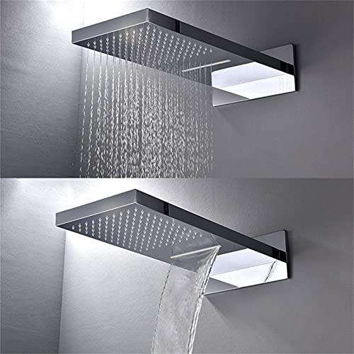 Douche avec ensemble de douche en laiton à manche unique et commande murale - 4