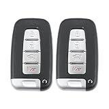 X AUTOHAUX 4 Button SY5HMFNA04 Car Keyless Entry Remote Control Key Fob Proximity Smart Fob for Hyundai Veloster 2012-2017 315MHz 2pcs