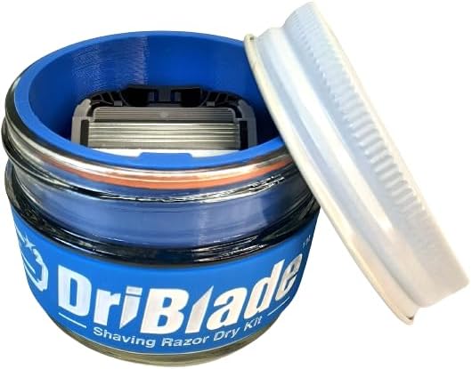 DriBlade - Shaving Razor Dry Kit for Men | Only razor holder that contains a custom dry pack to reduce oxidation and increase longevity by at least 3x!