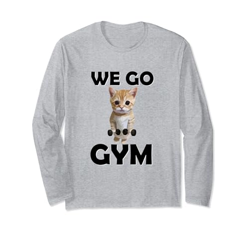 We Go Gym Jim Funny Bodybuilding Meme Lifting Maglia a Manica