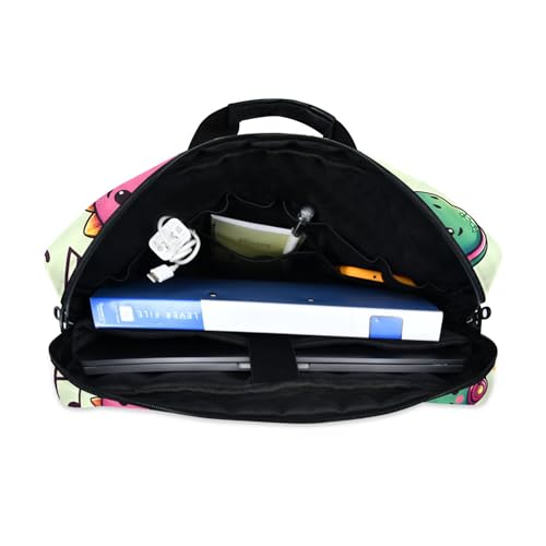 Maletín portátil con estampado de dinosaurio para laptop 13-15.6" miniatura 6