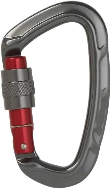 Outdoor Professional Carabiner Lock D-Shape Buckle for Keys Tools Equipment Carabiner(Orange)