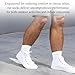 3 Pairs Diabetic Socks for Women & Men Plus Size - Non Binding Ankle Socks with Dotted Grips, Loose Fit for Swollen Feet, Easy Stretch Non-Slip Comfort Socks, White (L)