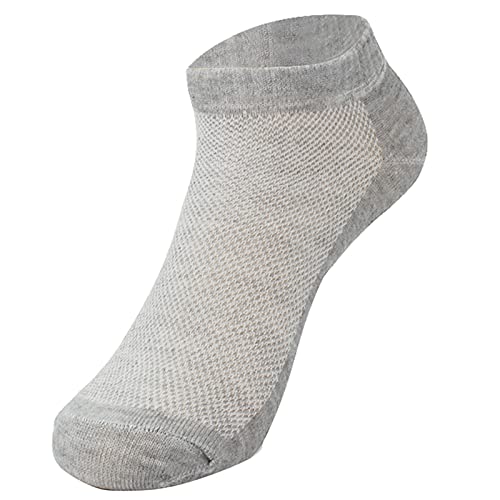 Bluelans Ankle Socks Athletic Socks Running Socks Low Cut Sports Socks for Men and Women Grey