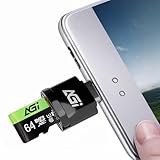 AGI TF138 MicroSD 64 GB 3 in 1 con Lettore di schede MicroSD scheda e adattatore SD, Tipo C USB 2.0 OTG Lettore di schede di memoria per PC, laptop, smartphone