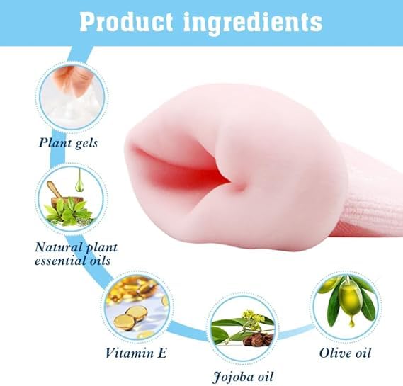 SPEFEZ Silicone Moisturizer Socks Spa Gel Socks Silicone Socks For Cracked Heel Silicone Socks For Women Ultra-Soft Moisturizing Socks with DIY Natural Oil and Vitamin E Repair (Pink) 2