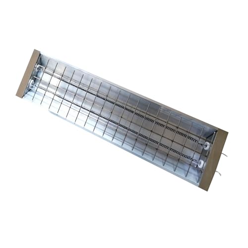INTSUPERMAI 2000W Infrared Double Tubes Paint Curing/Baking Lamp Heater, 220V Short-Wave Infrared Paint Heating lamp, for Automotive Baking, Heating, Drying, Physical Therapy