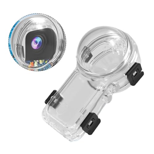 LVYXON Funda impermeable 50M para Insta360 X4air con lente PMMA recubierta AR, liberación rápida magnética y revestimiento antivaho, sello de silicona de doble material para buceo submarino