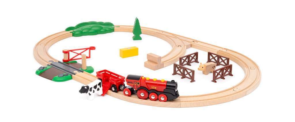 BRIO World - Rote Lola Bauernhof Zugset
