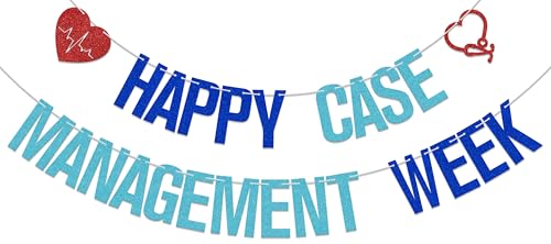 BOMXOI Happy Case Management Week�o�i�[ �P�[�X �Ǘ��T�� �f�R���[�V���� We Appreciate You �p�[�e�B�[�f�R���[�V�����p�i �u���[�O���b�^�[