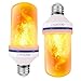 Omicoo LED Flame Effect Light Bulb (2 Pack), 4 Modes Flame Light Bulbs with Gravity Sensor, E26 A19 Base, Vintage Flame Bulb for Atmosphere Festival Christmas Decoration