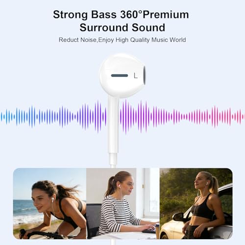 Image of Apple MFi Certified 2Pack Lightning Headphones, Wired Earphones for iPhone