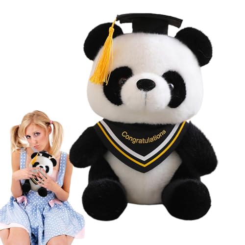 Panda de remise des diplômes en peluche douce, le souvenir idéal pour immortaliser sa réussite