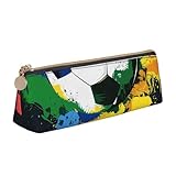 Design pratique et élégant : dispose d'une fermeture éclair lisse haut de gamme pour un accès facile et une durabilité ; la forme triangulaire mignonne et légère (21 x 5,5 x 6 cm) offre un espace généreux pour les stylos, les marqueurs et les petits articles